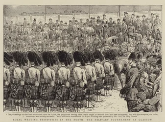 Festivités du mariage royal dans le Nord, le tournoi militaire à Glasgow